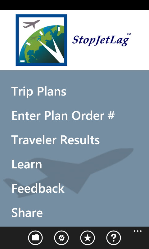 StopJetLag  Windows Phone 7 Quick Start