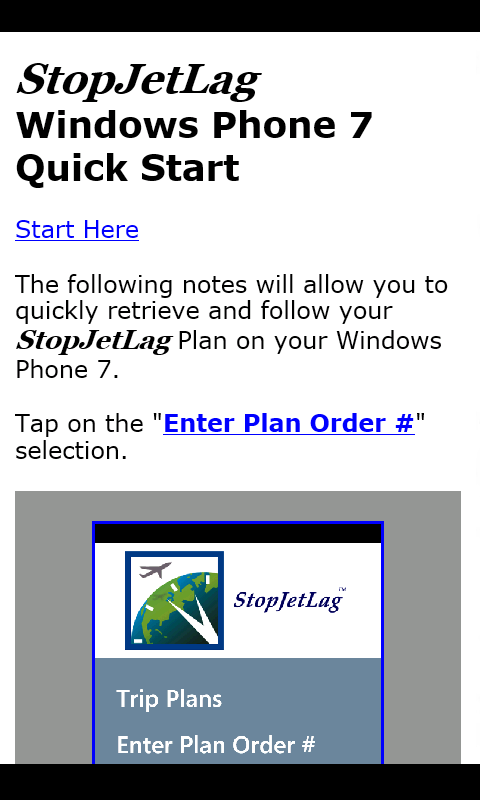 StopJetlag Quick Start